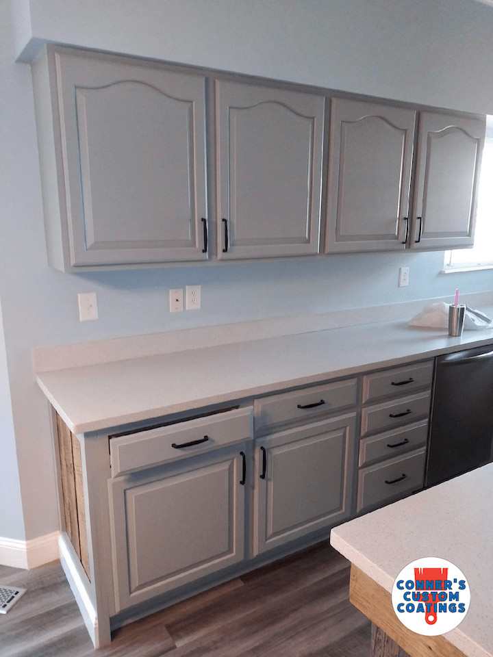 Cabinets and Walls painted by Conner's Custom Coatinigs - in O'Fallon Missouri